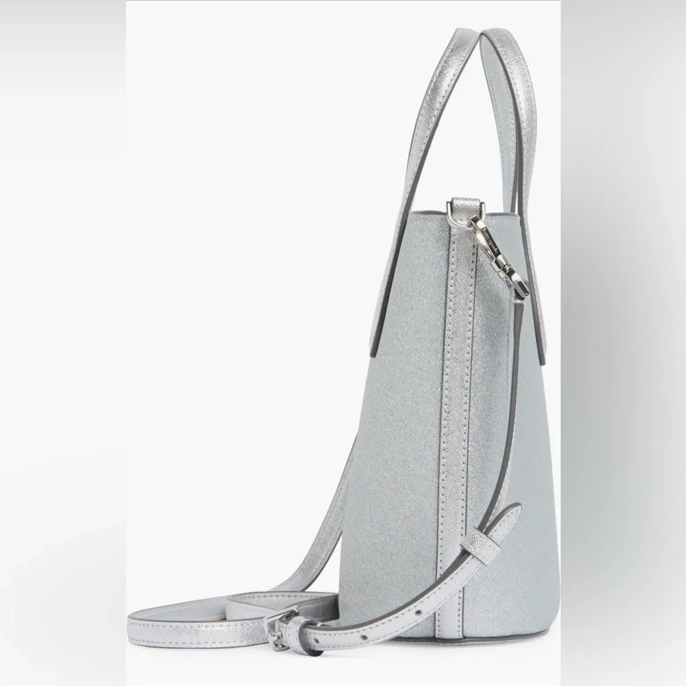 NWT Kate Spade New York glimmer leather satchel - Picture 4 of 16